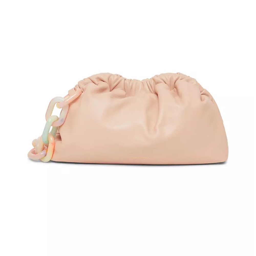 NWT Mansur Gabriel Mini Twist Cloud Clutch With Chain